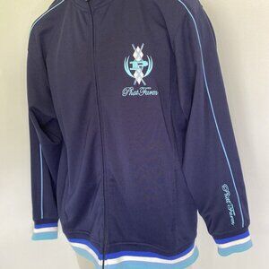Vintage Phat Farm Full Zip Jacket Mens XL Blue Y2K Streetwear‎ Hip Hop Big Logo